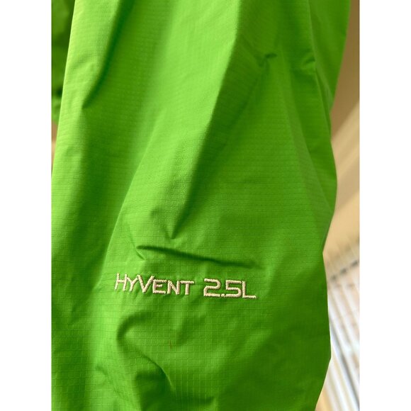 The North Face Hyvent 2.5L Women M Green Windbreaker Rain Coat Waterproof - Picture 4 of 7